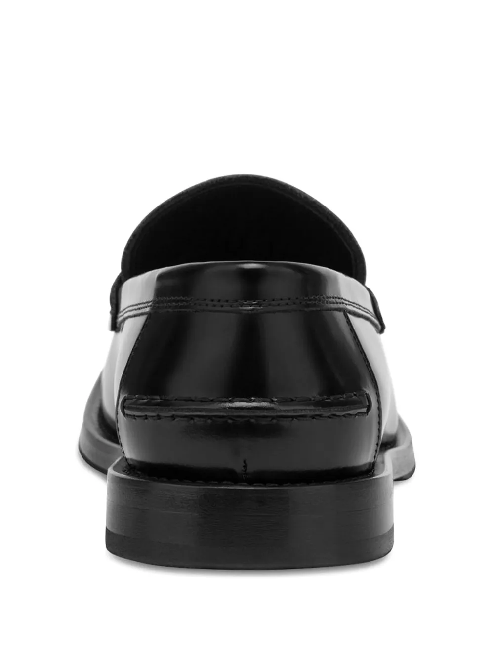 Moschino leather penny loafers Black