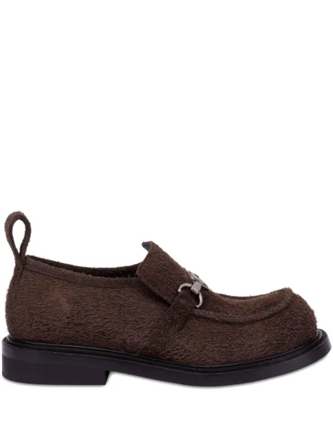 Moschino calf-hair slip-on loafers