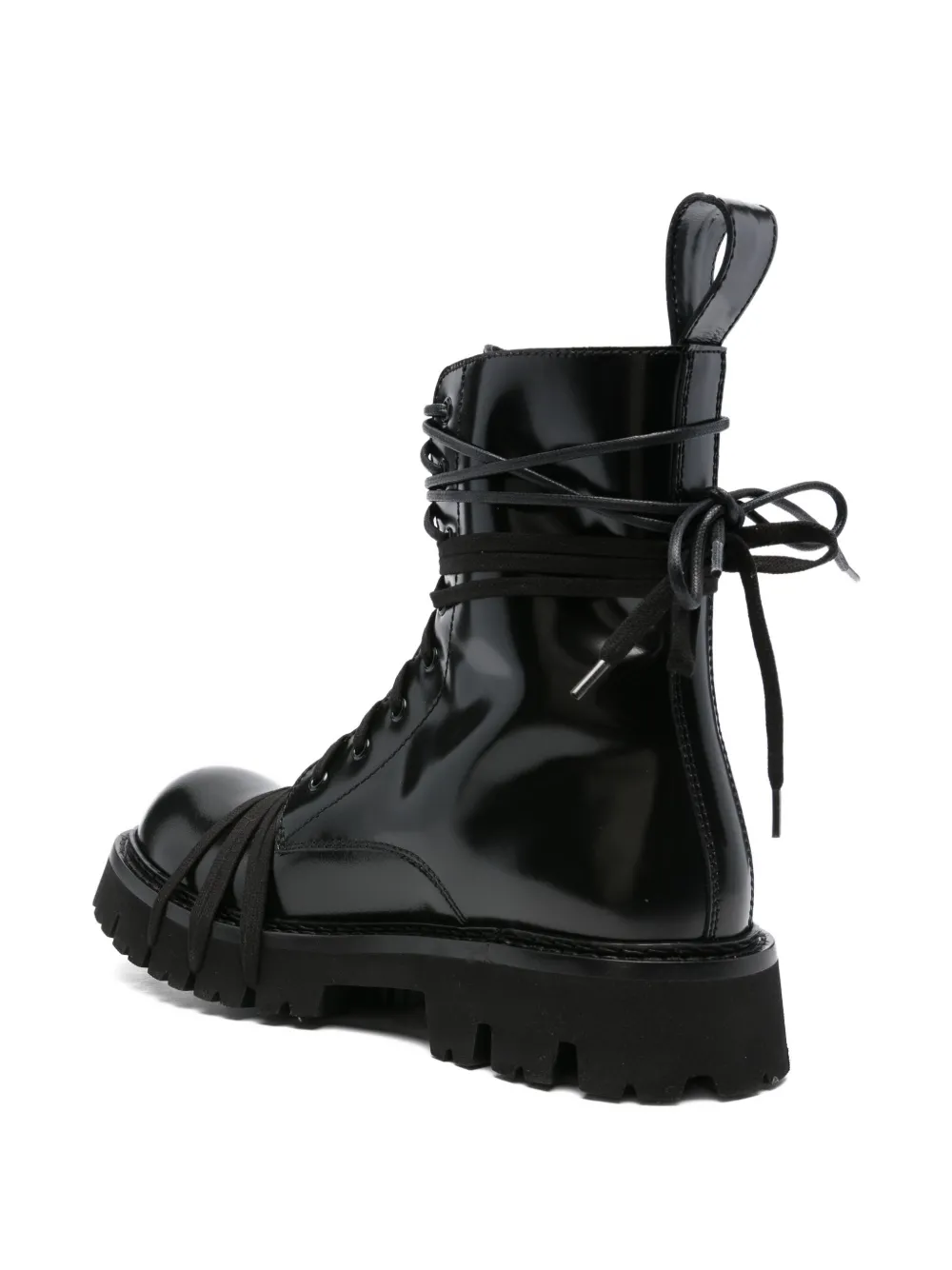 Moschino 45mm ankle-length lace-up boots Black