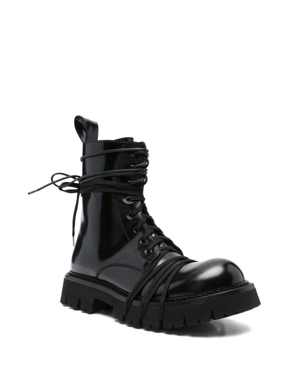 Moschino 45mm ankle-length lace-up boots Black