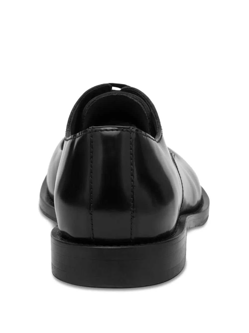 Moschino polished lace-up oxford shoes Black