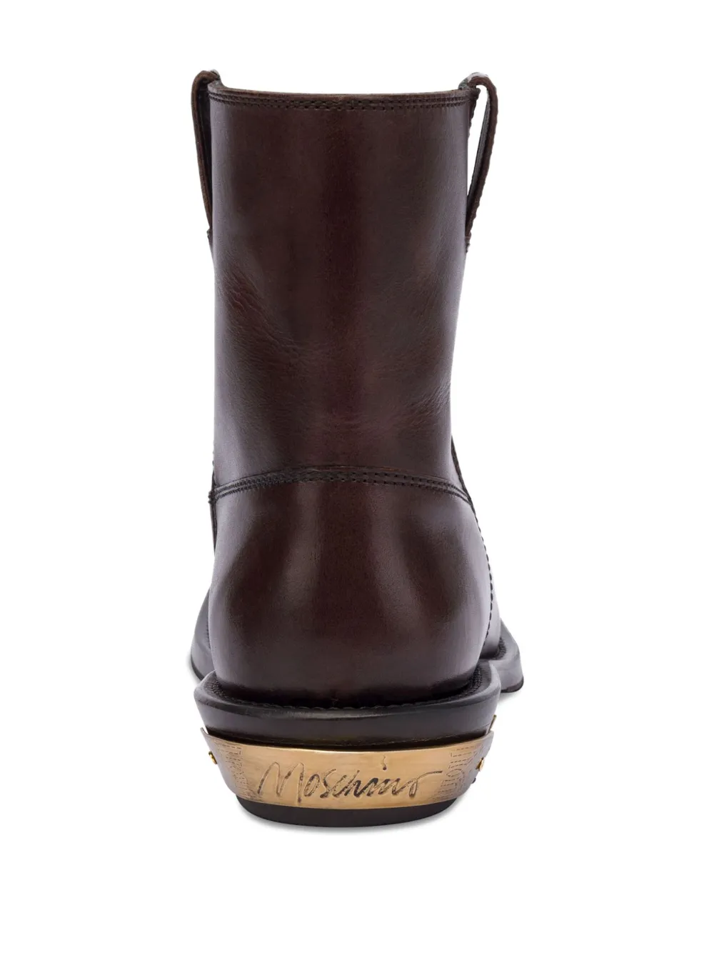 Moschino leather ankle boots Brown