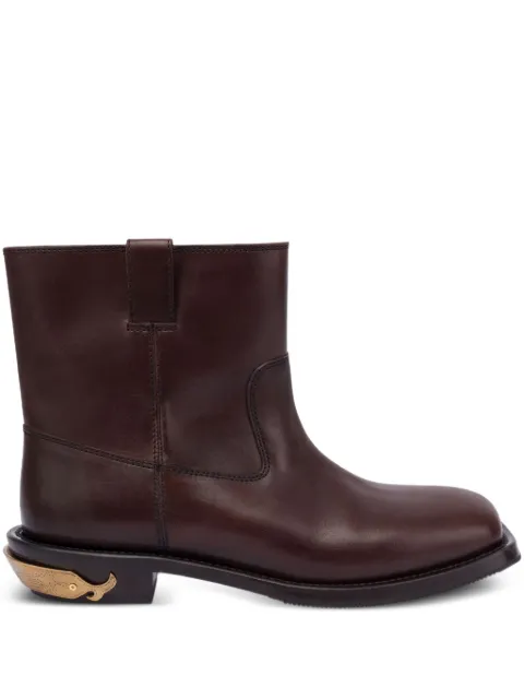 Moschino leather ankle boots