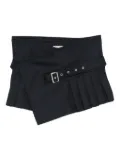 Charles Jeffrey Loverboy pinstripe wrap mini skirt - Blue