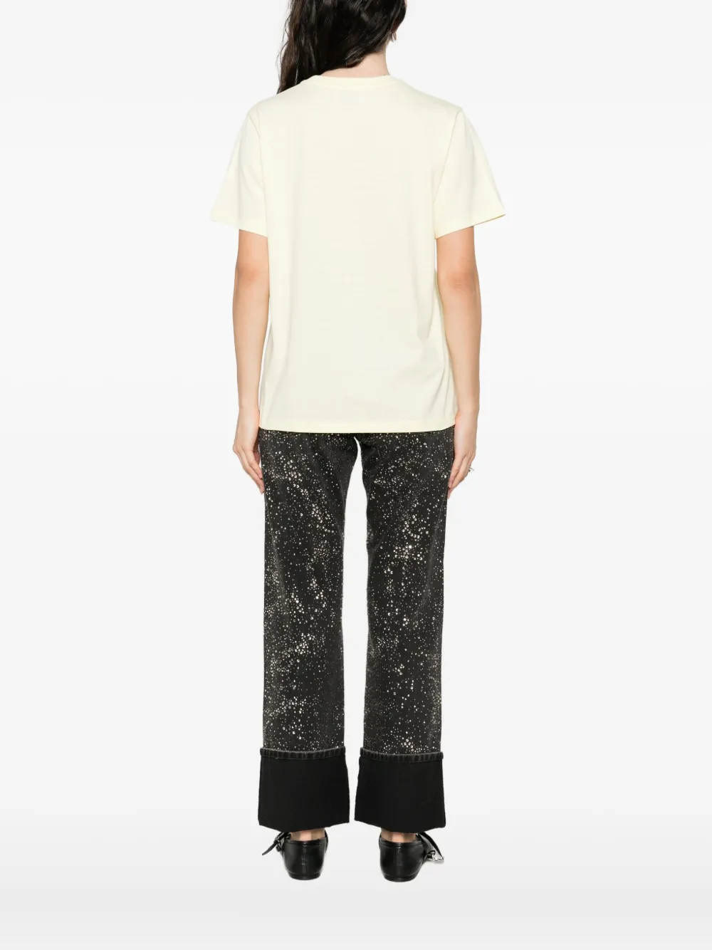 Coperni logo-detail T-shirt Geel
