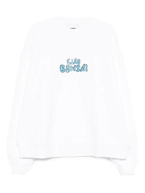 Bonsai Ciao Bonsai crew-neck Sweatshirt | White | FARFETCH