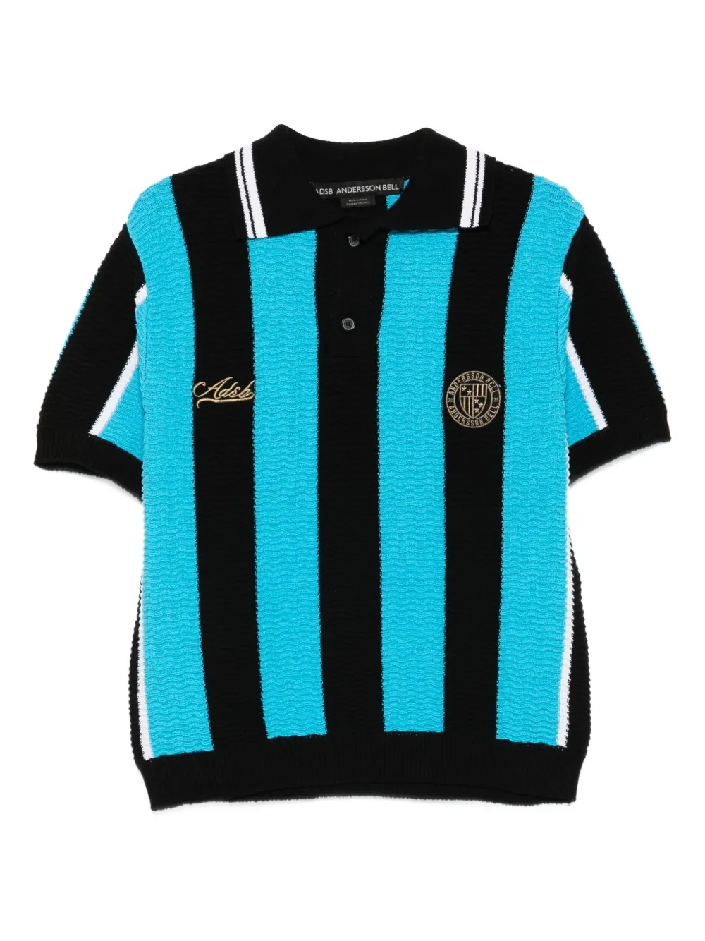 Andersson Bell Gestreept poloshirt BLACK BLUE