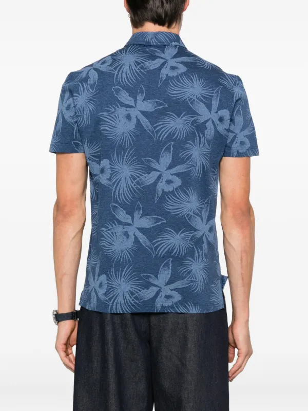 Gran Sasso フローラル ポロシャツ | ブルー | FARFETCH JP