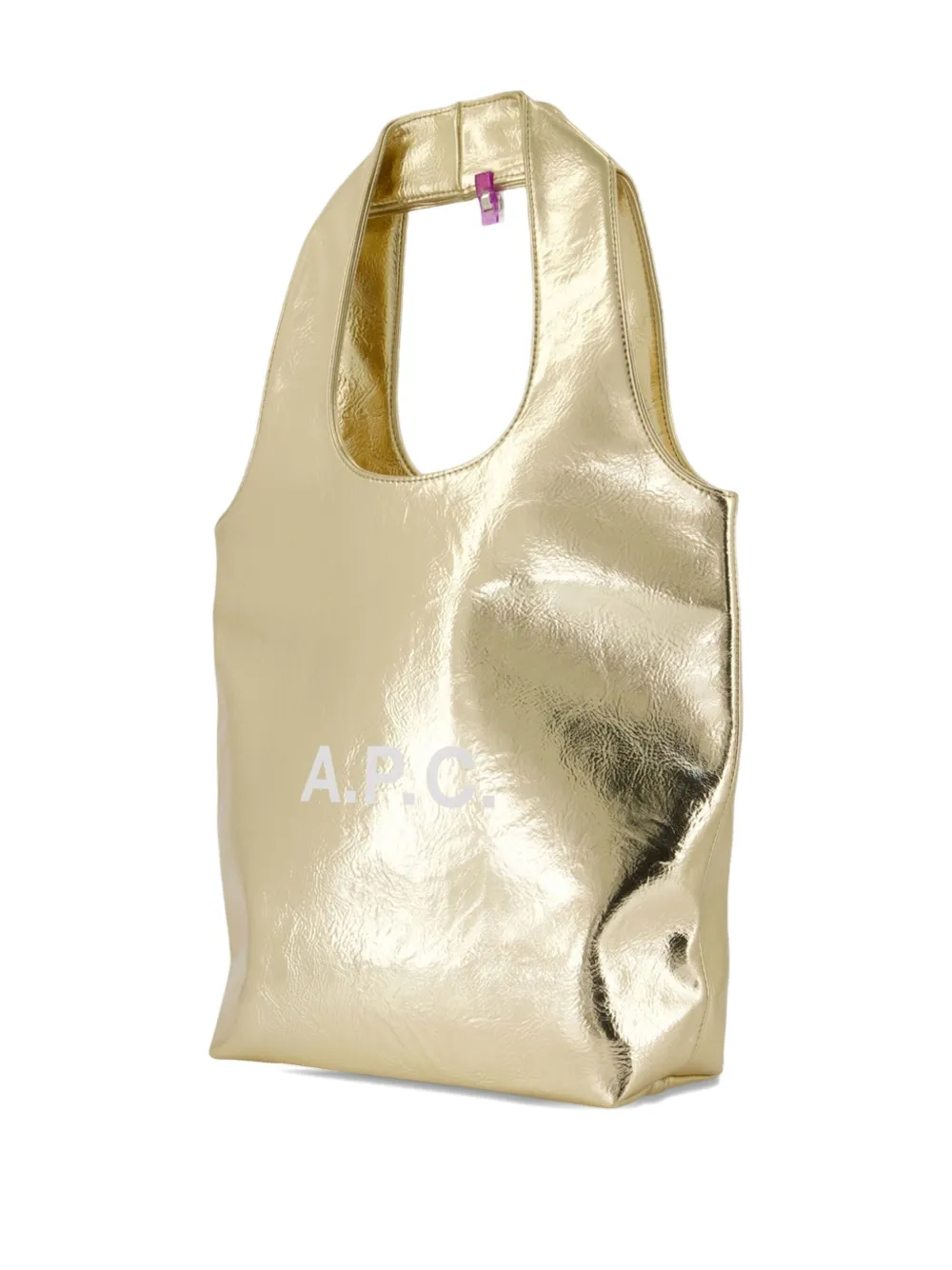 A.P.C. Ninon kleine metallic shopper Goud