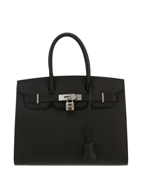 Hermès Pre-Owned padlock detail structured handbag