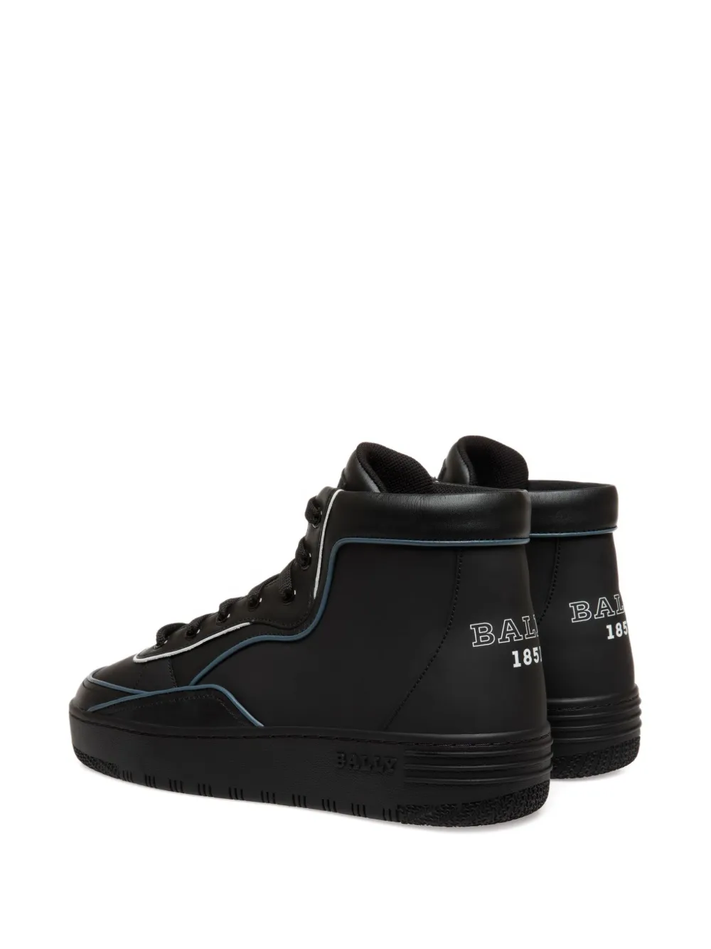 Bally flat high-top sneakers Black