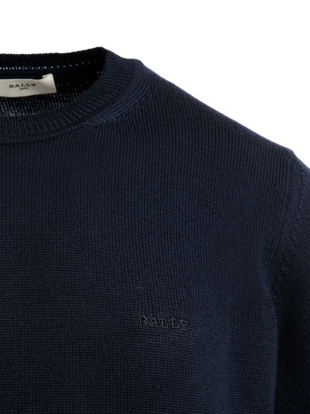 Bally Trui met geborduurd logo Blauw