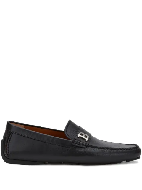 Bally Driver leather B-detail loafers
