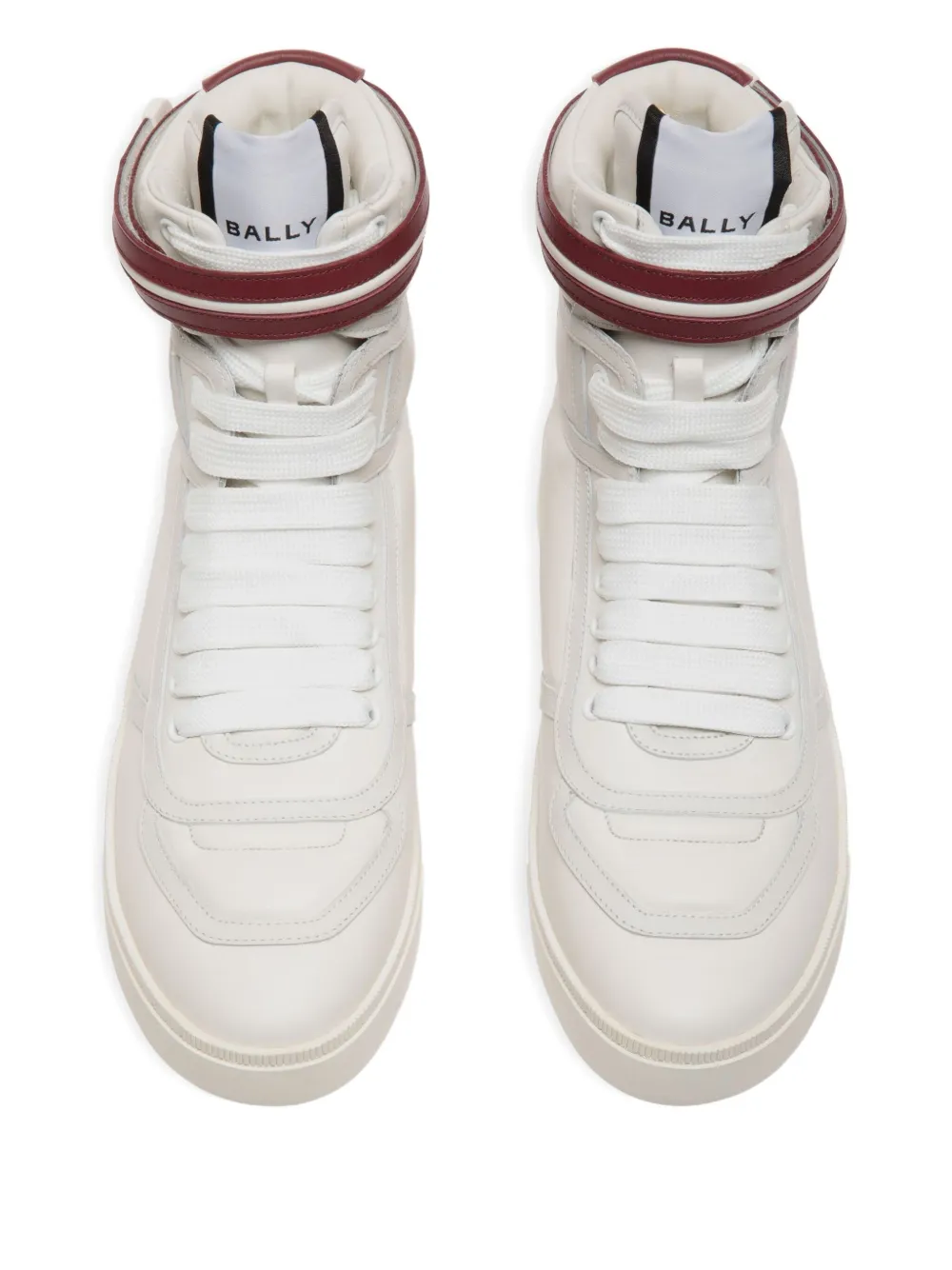 Bally Raise high-top sneakers met leren bandje Wit