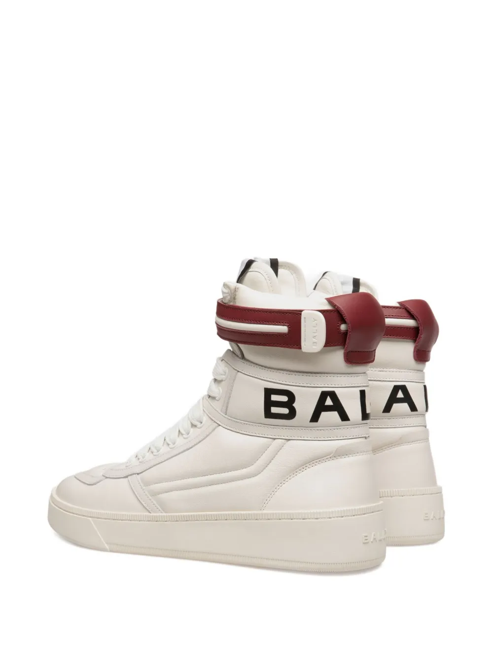 Bally Raise high-top sneakers met leren bandje Wit
