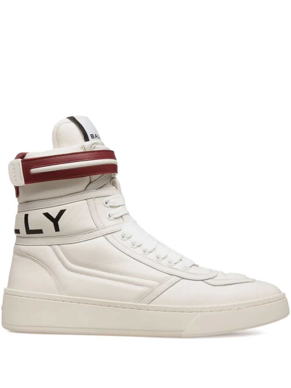 Bally Raise high-top sneakers met leren bandje Wit