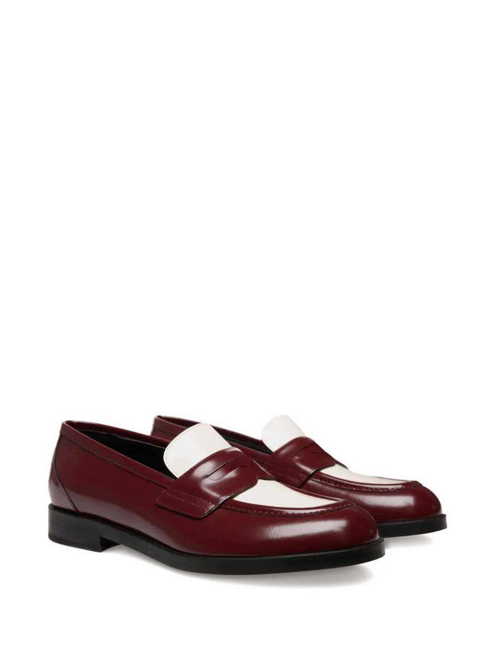 Bally Egli leren penny loafers met bandje - Rood