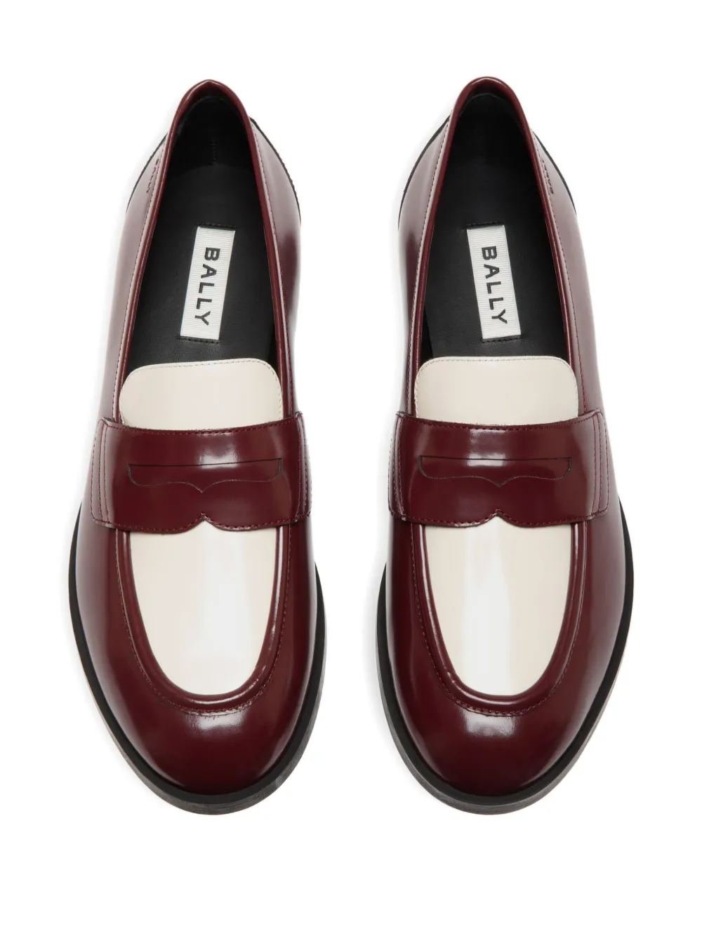 Bally Egli leren penny loafers met bandje Rood