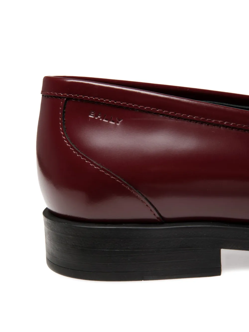 Bally Egli leren penny loafers met bandje Rood