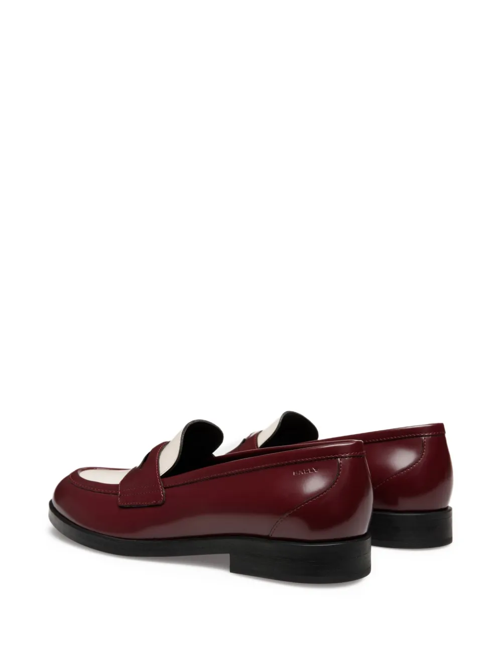 Bally Egli leren penny loafers met bandje Rood