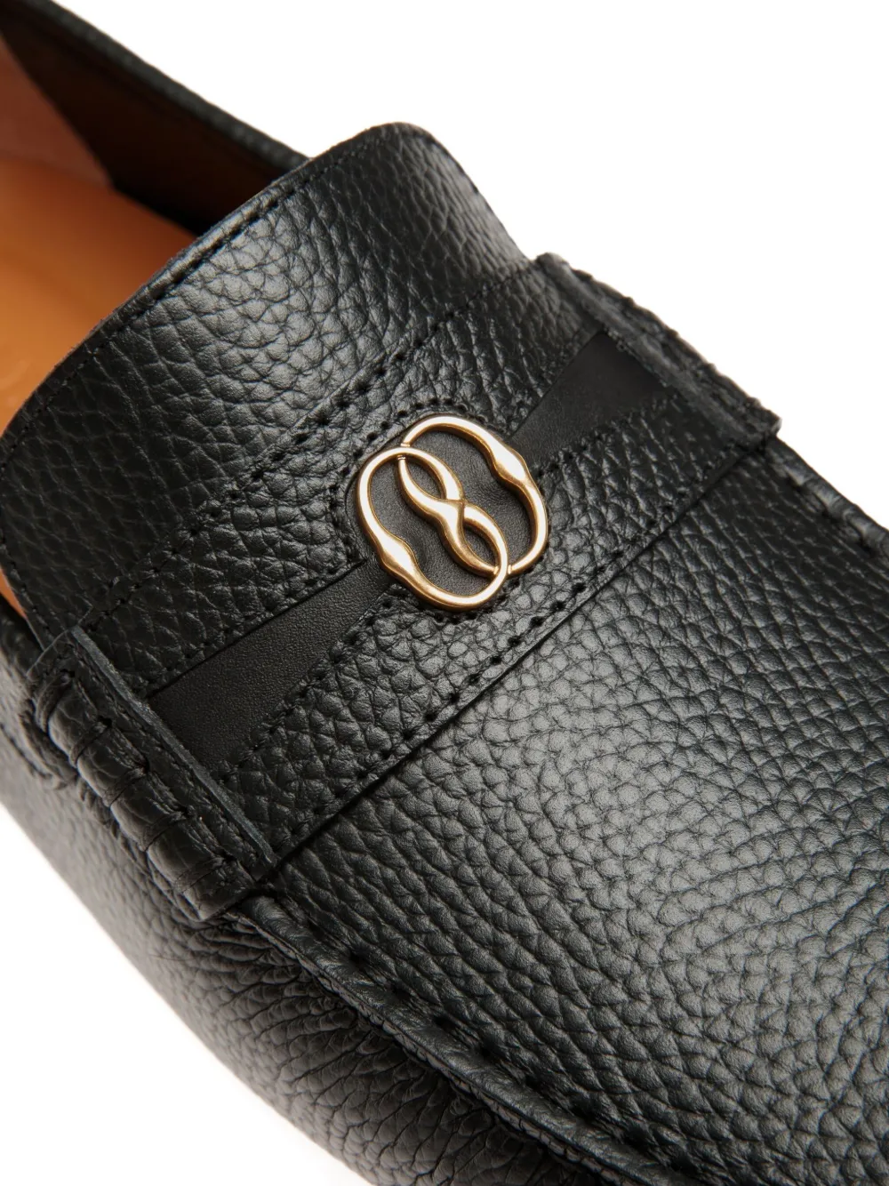 Bally Pilot Driver grained-leather loafers Black