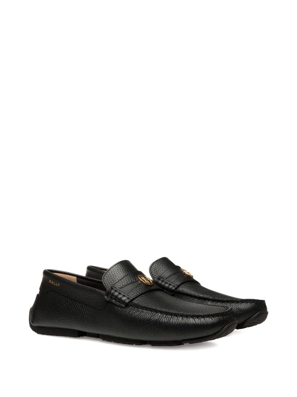 Bally Pilot Driver grained-leather loafers Black