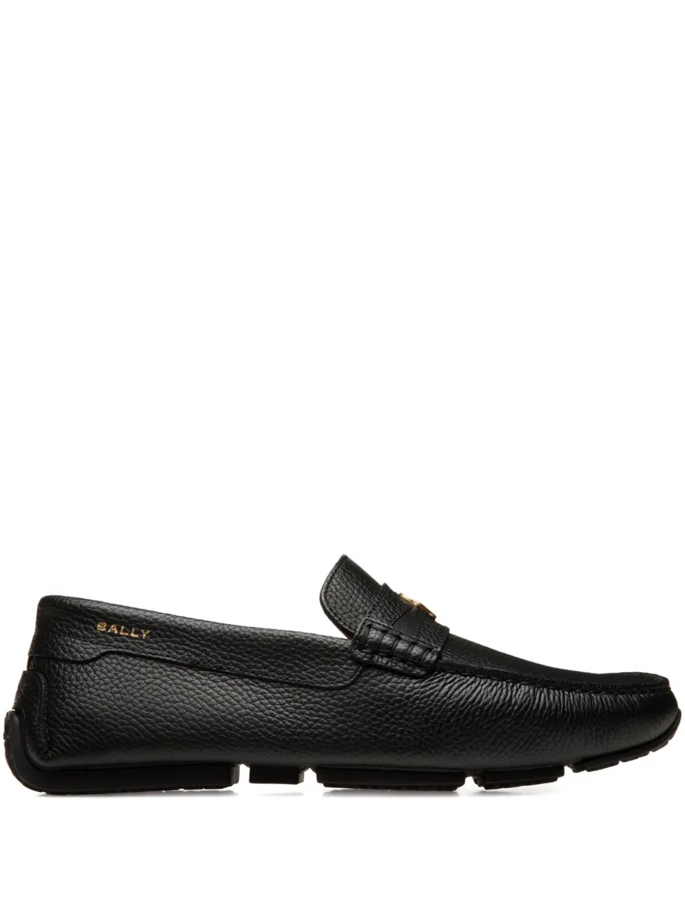 Bally Pilot Driver grained-leather loafers Black