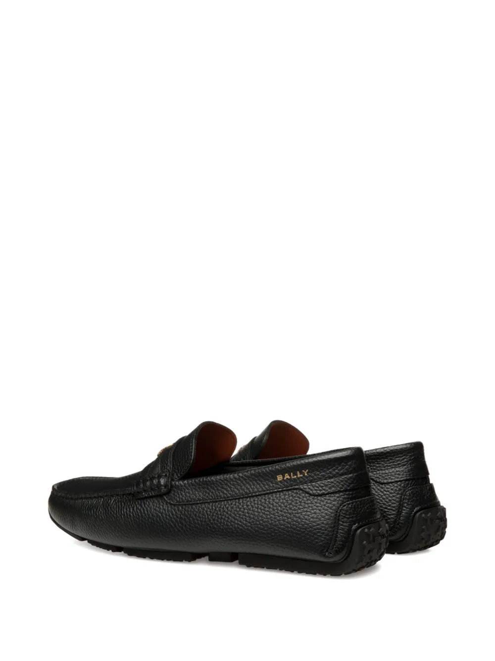 Bally Pilot Driver grained-leather loafers Black