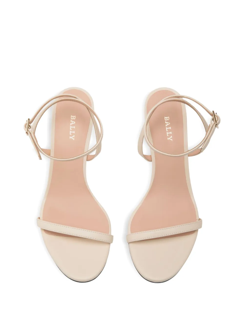 Bally ankle-wrap leather sandals Wit