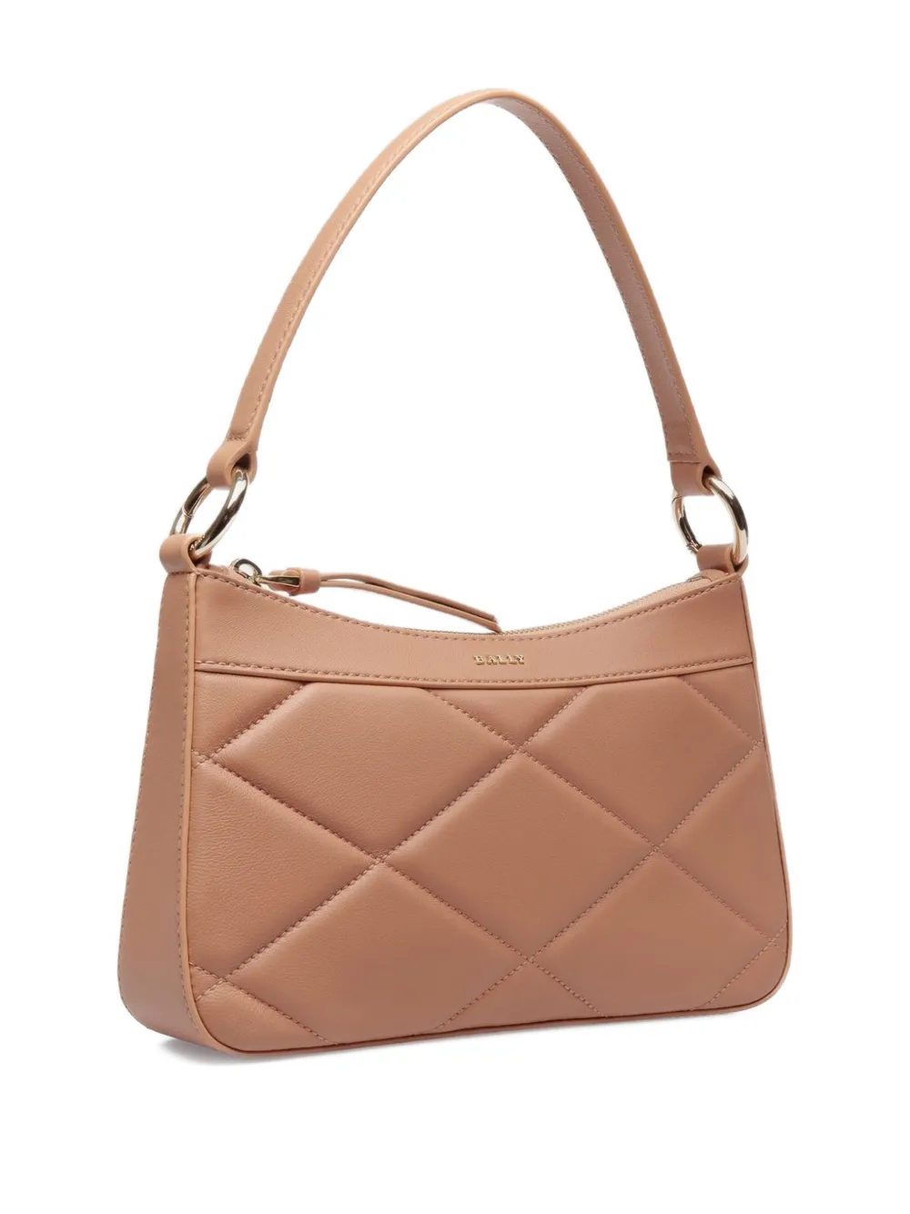 Bally quilted leather shoulder bag Beige