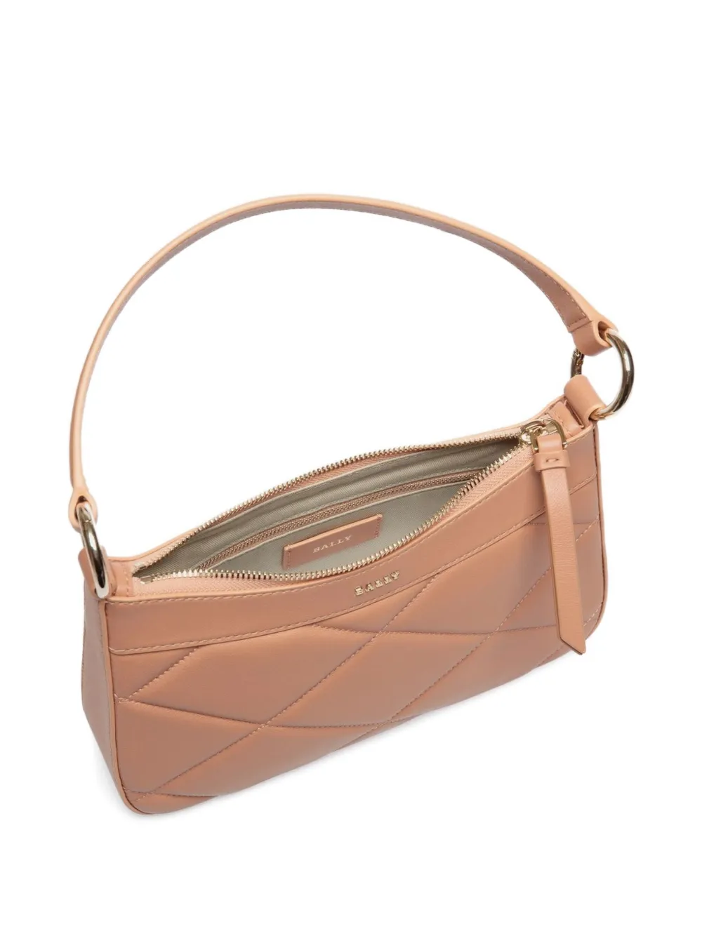 Bally quilted leather shoulder bag Beige
