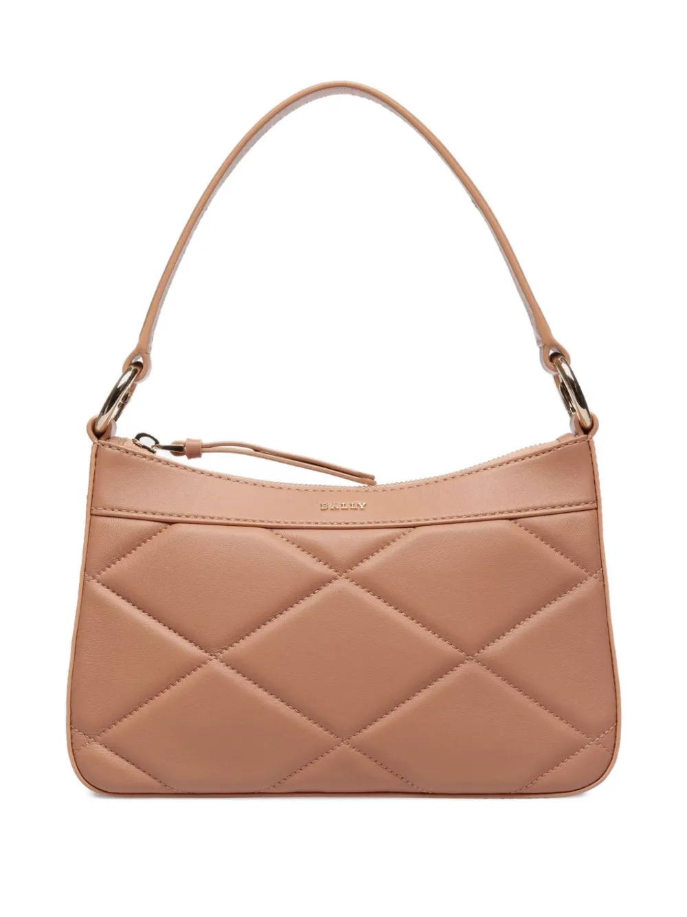 Bally quilted leather shoulder bag Beige