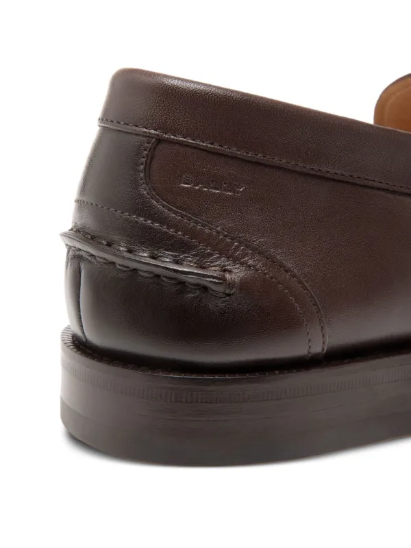 BALLYダークブラウン レザー ローファー Bally レザーローファー | ブラウン | FARFETCH JP