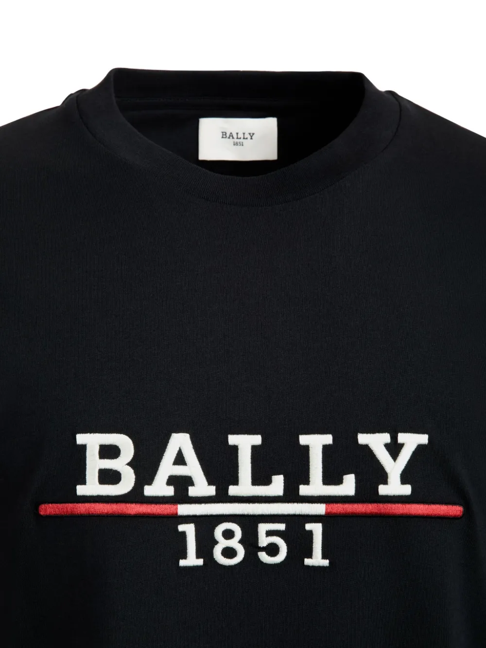 Bally T-shirt met geborduurd logo Zwart