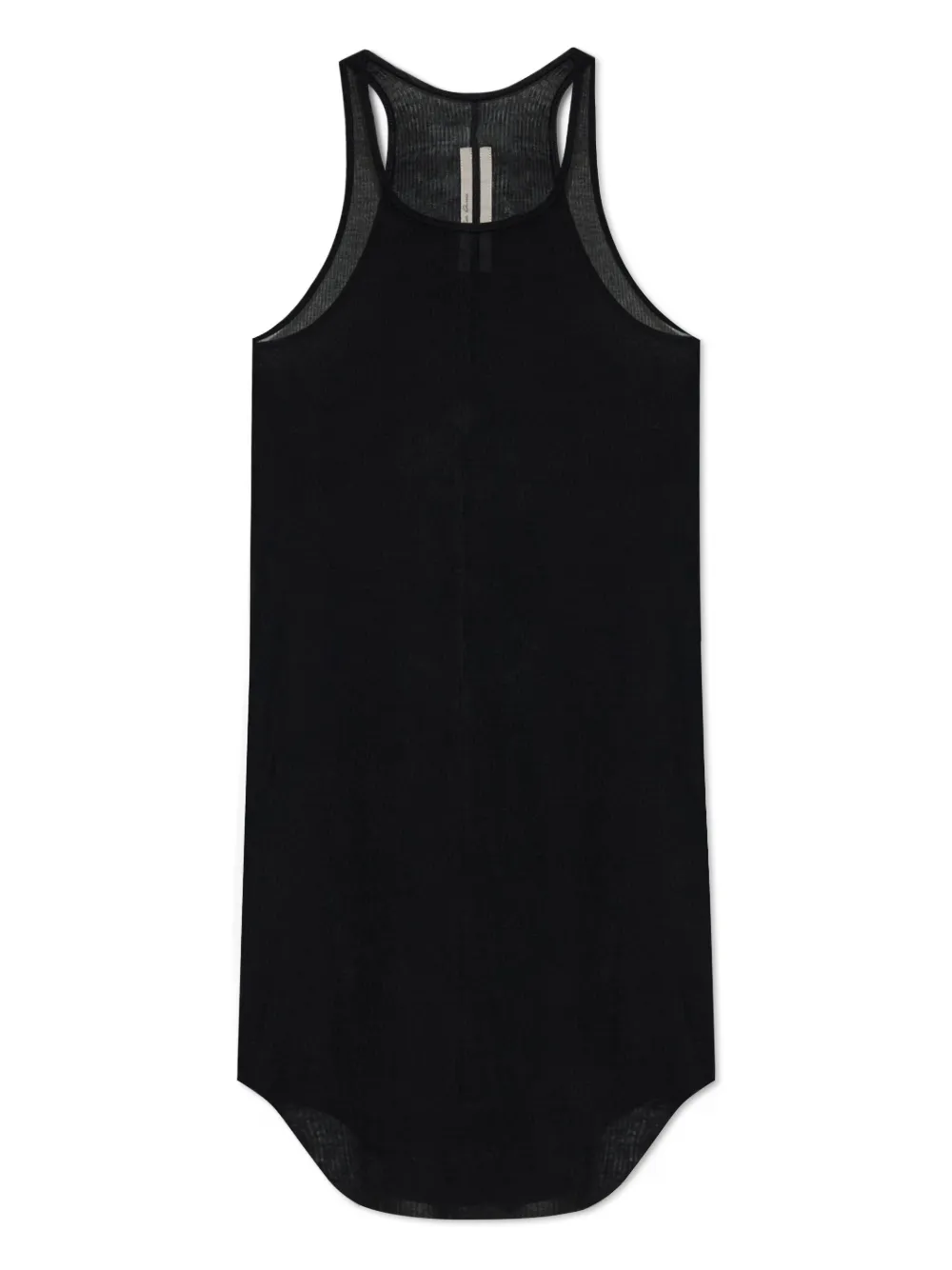 Rick Owens Geribbeld hemd met racerback Zwart