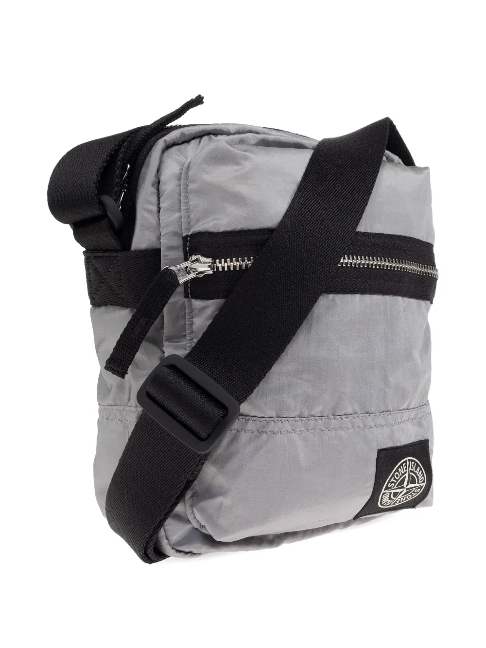 Stone Island Messengertas met rits Grijs
