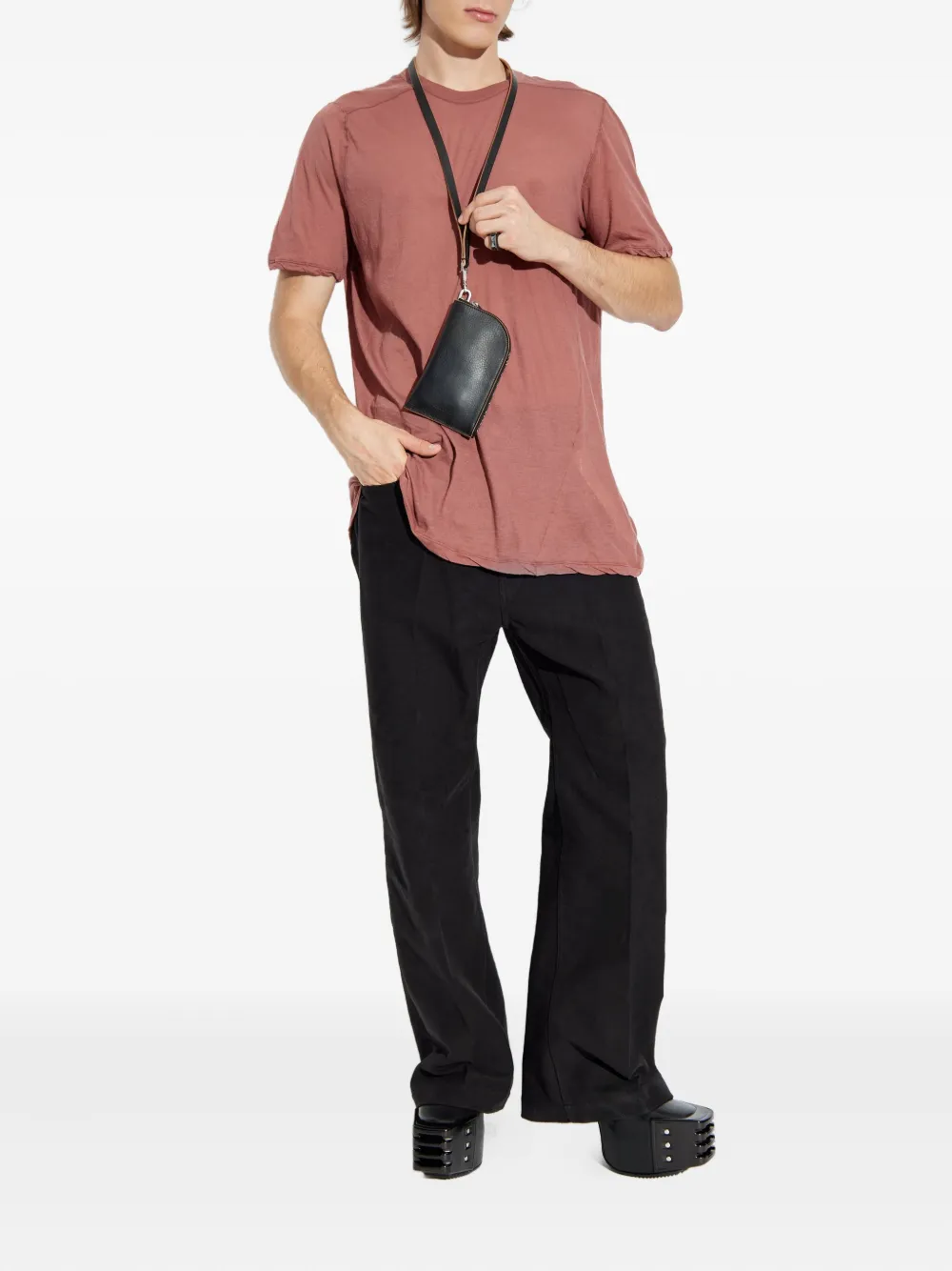 Rick Owens Katoenen T-shirt Rood