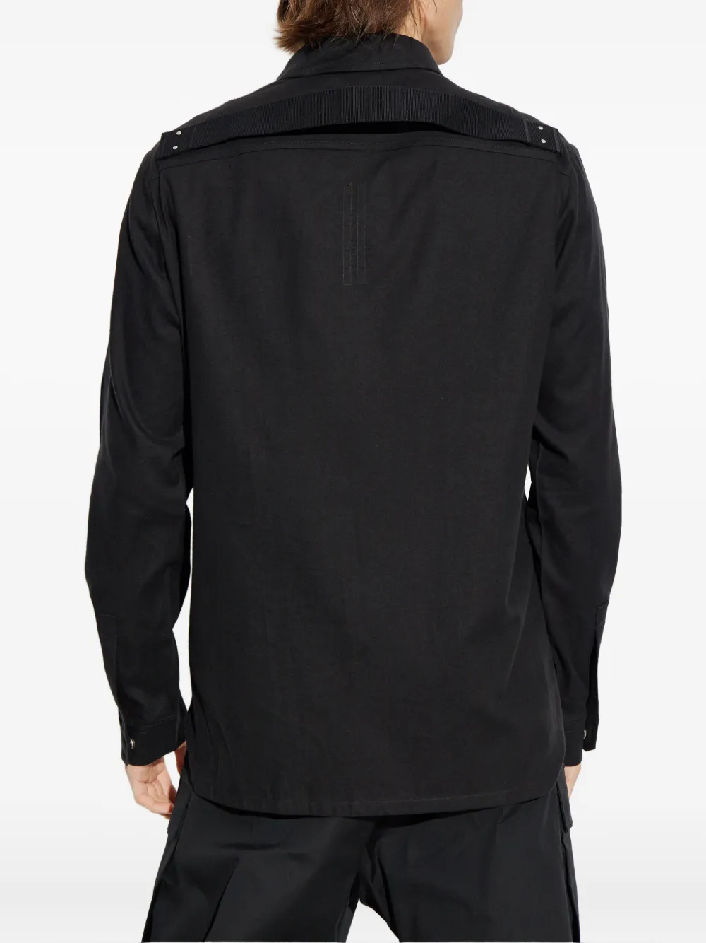 Rick Owens Overhemd met vlakken Zwart