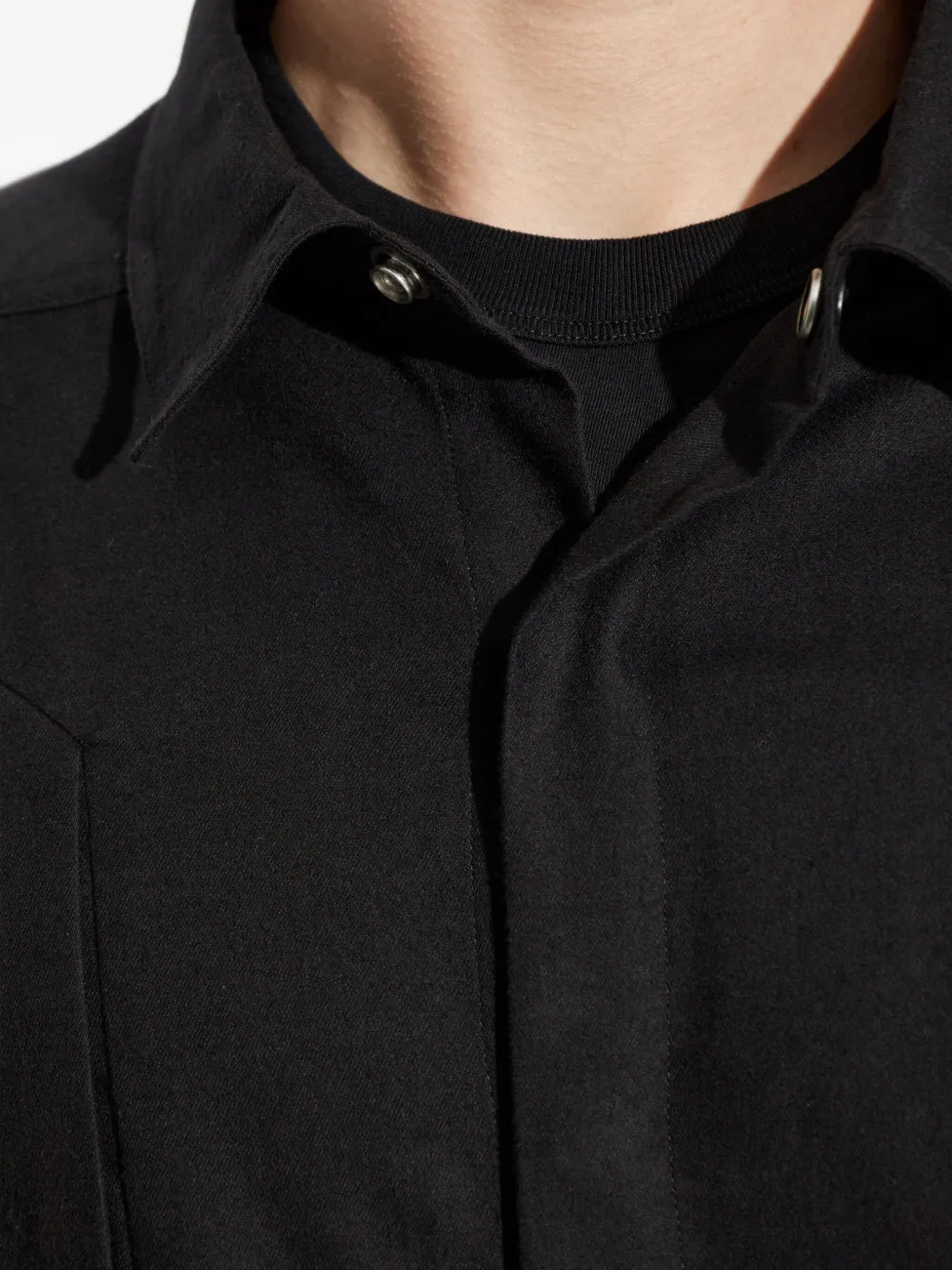 Rick Owens Overhemd met vlakken Zwart