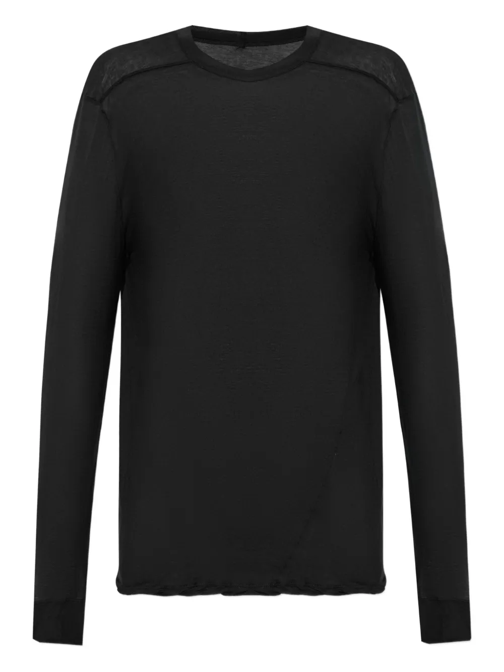 Rick Owens T-shirt met lange mouwen Zwart