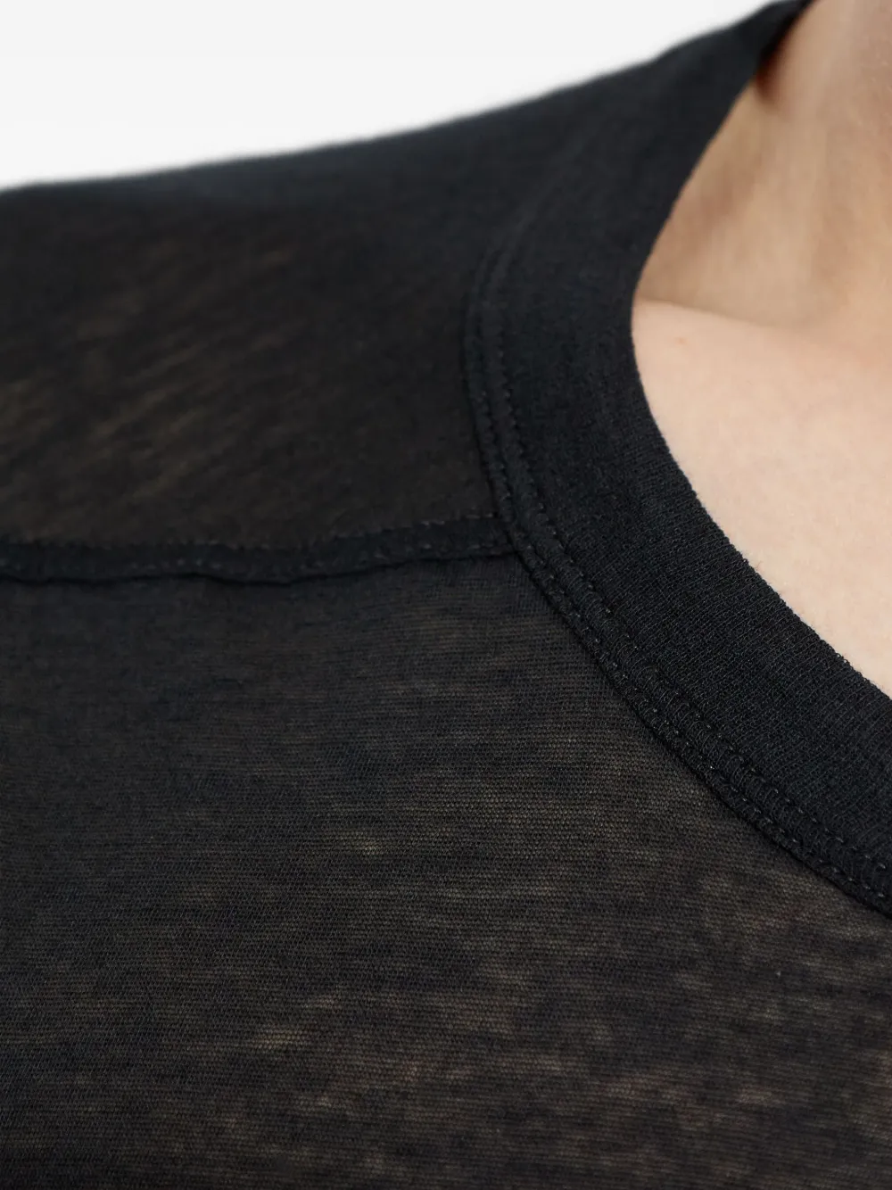 Rick Owens T-shirt met lange mouwen Zwart