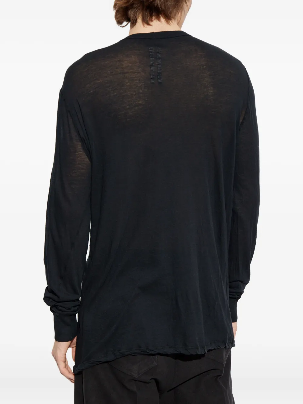 Rick Owens T-shirt met lange mouwen Zwart