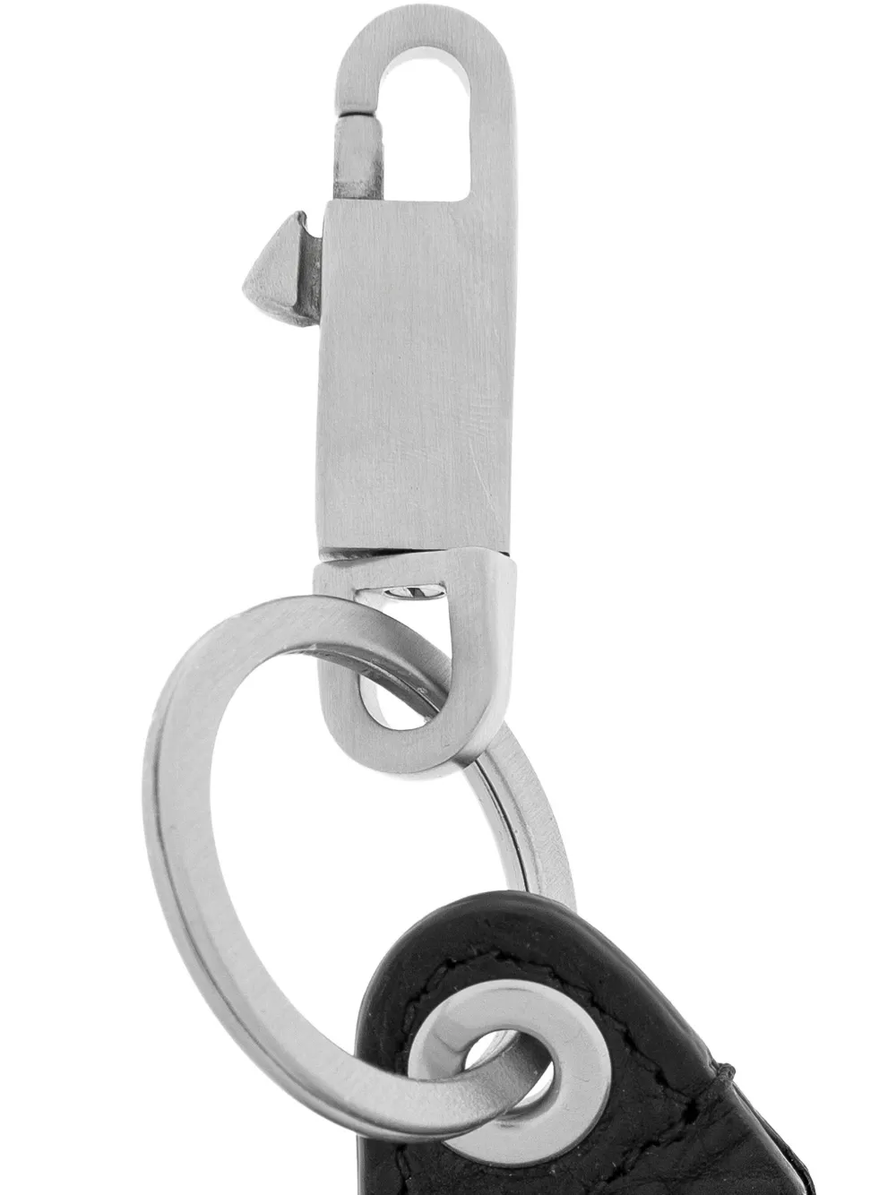 Rick Owens Leren sleutelhanger Zwart