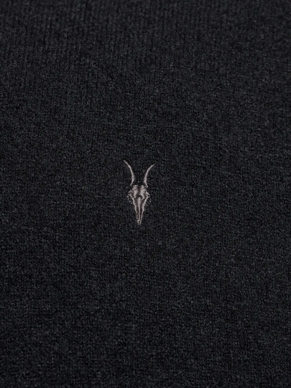 AllSaints Sattten polo-neck long-sleeves sweater Zwart