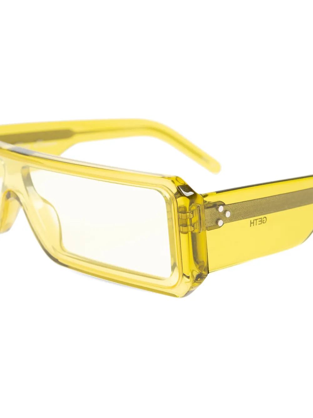 Rick Owens rectangular-frame sunglasses Geel