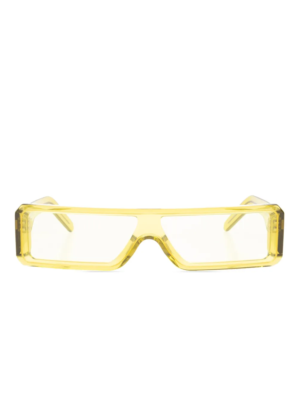 Rick Owens rectangular-frame sunglasses | Yellow | Image 1