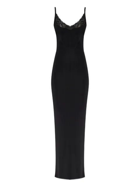 Self-Portrait lace-insert dress