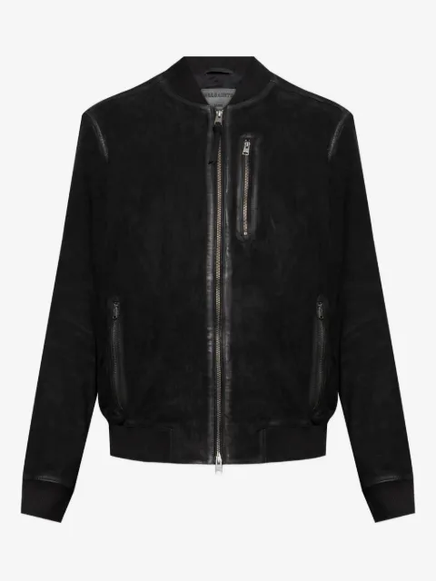 AllSaints suede bomber jacket