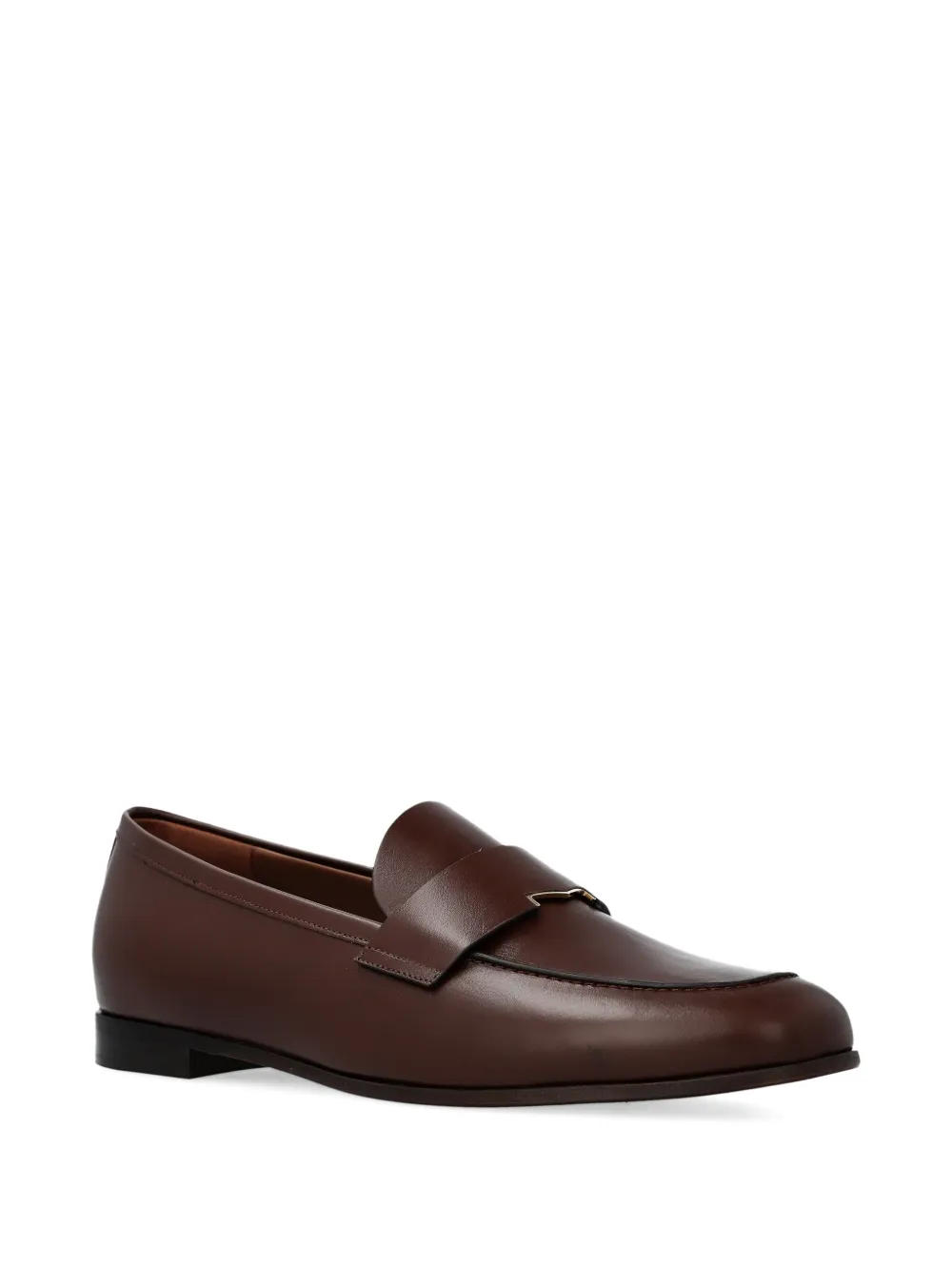 Max Mara Regent leren loafers Bruin