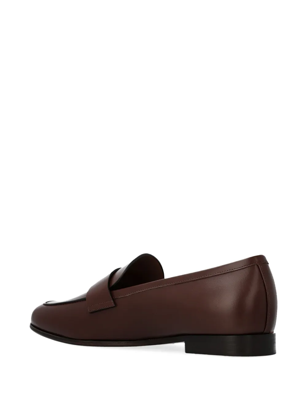 Max Mara Regent leren loafers Bruin